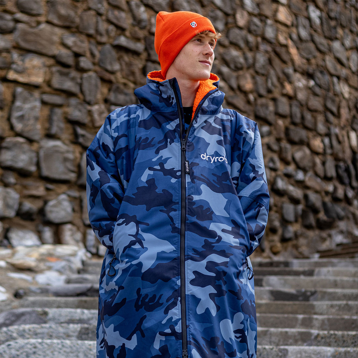 Dryrobe - Blue Camo (Long Sleeved)