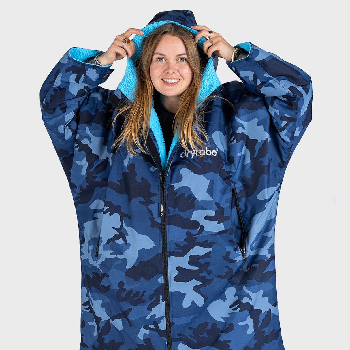 Dryrobe - Blue Camo (Long Sleeved)
