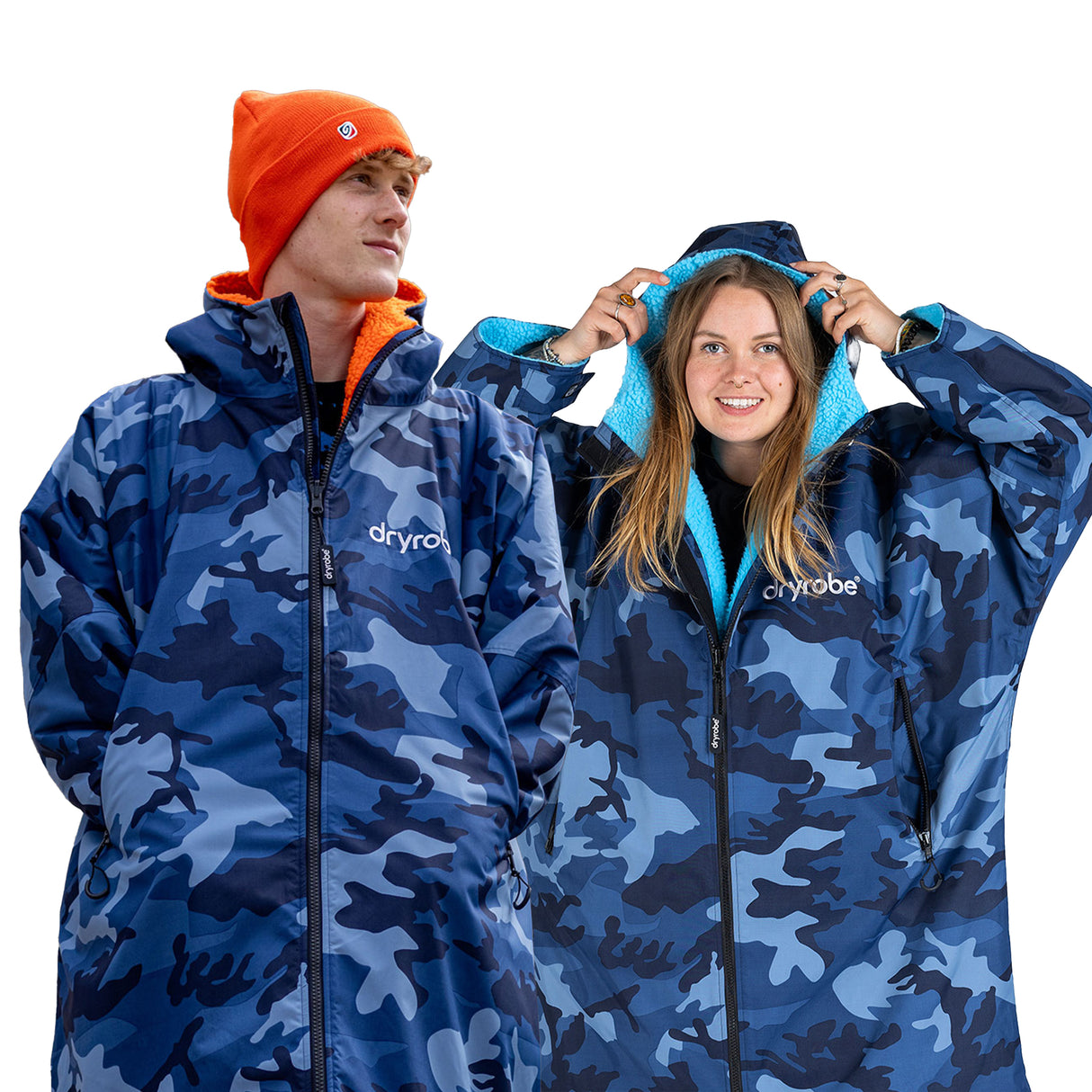 Dryrobe - Blue Camo (Long Sleeved)