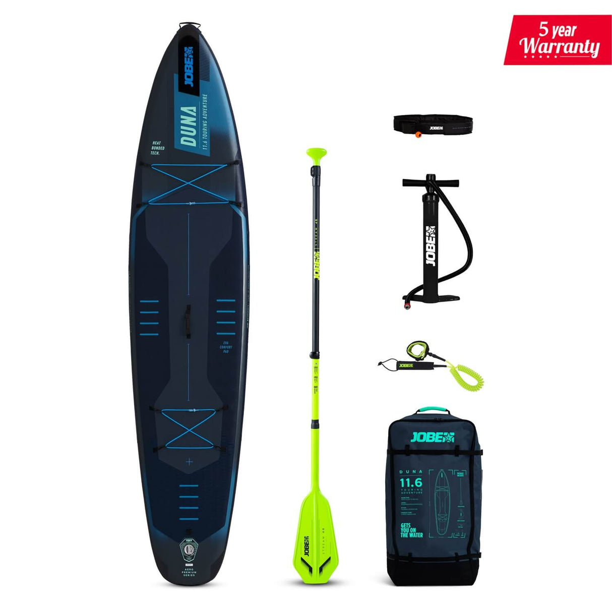 2025 Jobe Aero Duna SUP Board 11.6 Package