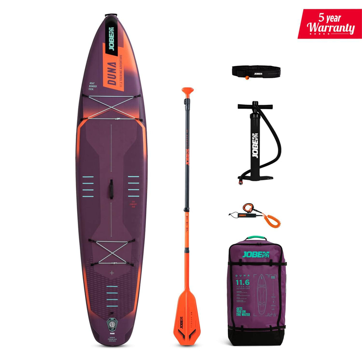2025 Jobe Aero Duna SUP Board 11.6 Package