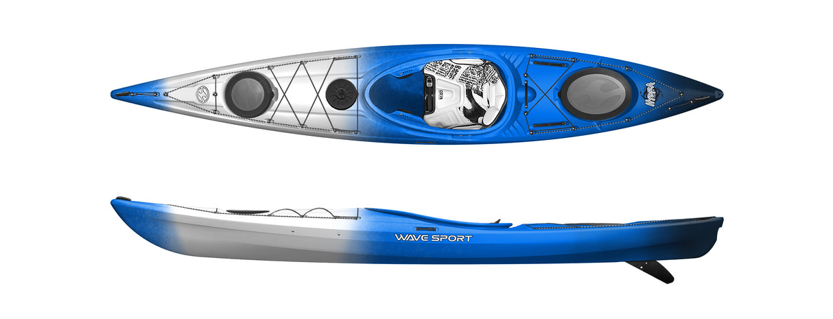 Wave Sport Hydra 12.5 LV Touring Kayak - Black Ice