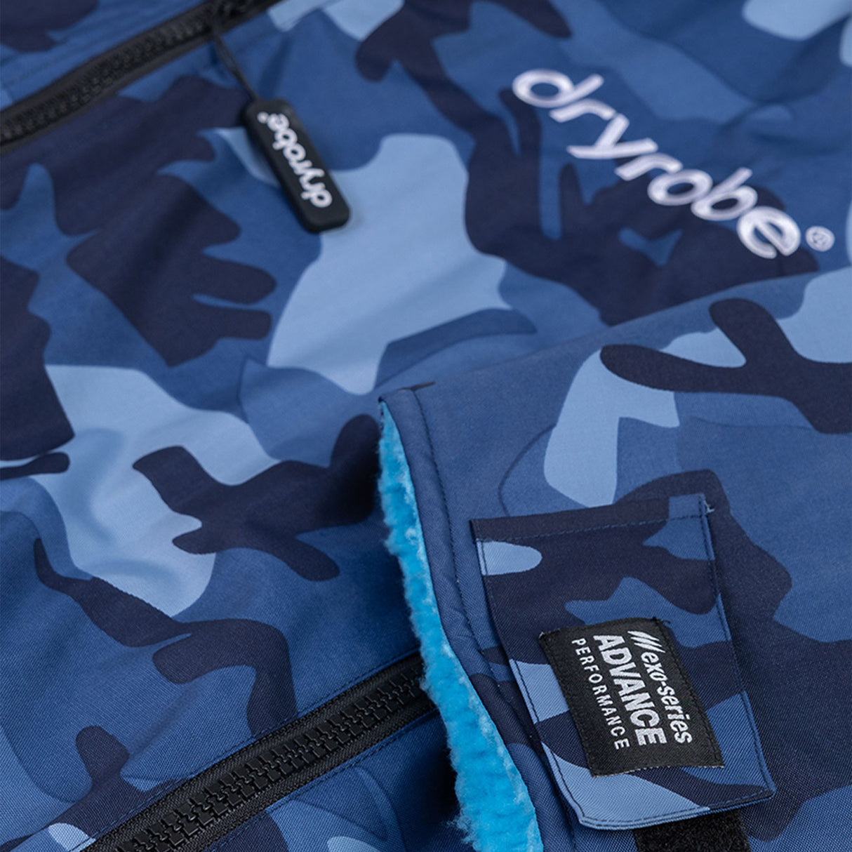 Dryrobe - Kids Blue Camo (Long Sleeved)