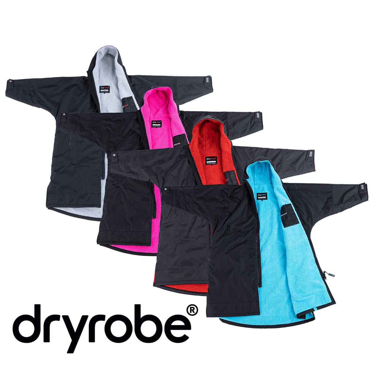 Dryrobe - Black (Long Sleeved)