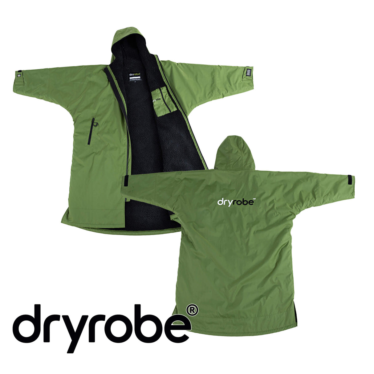 Dryrobe - Dark Green (Long Sleeved)