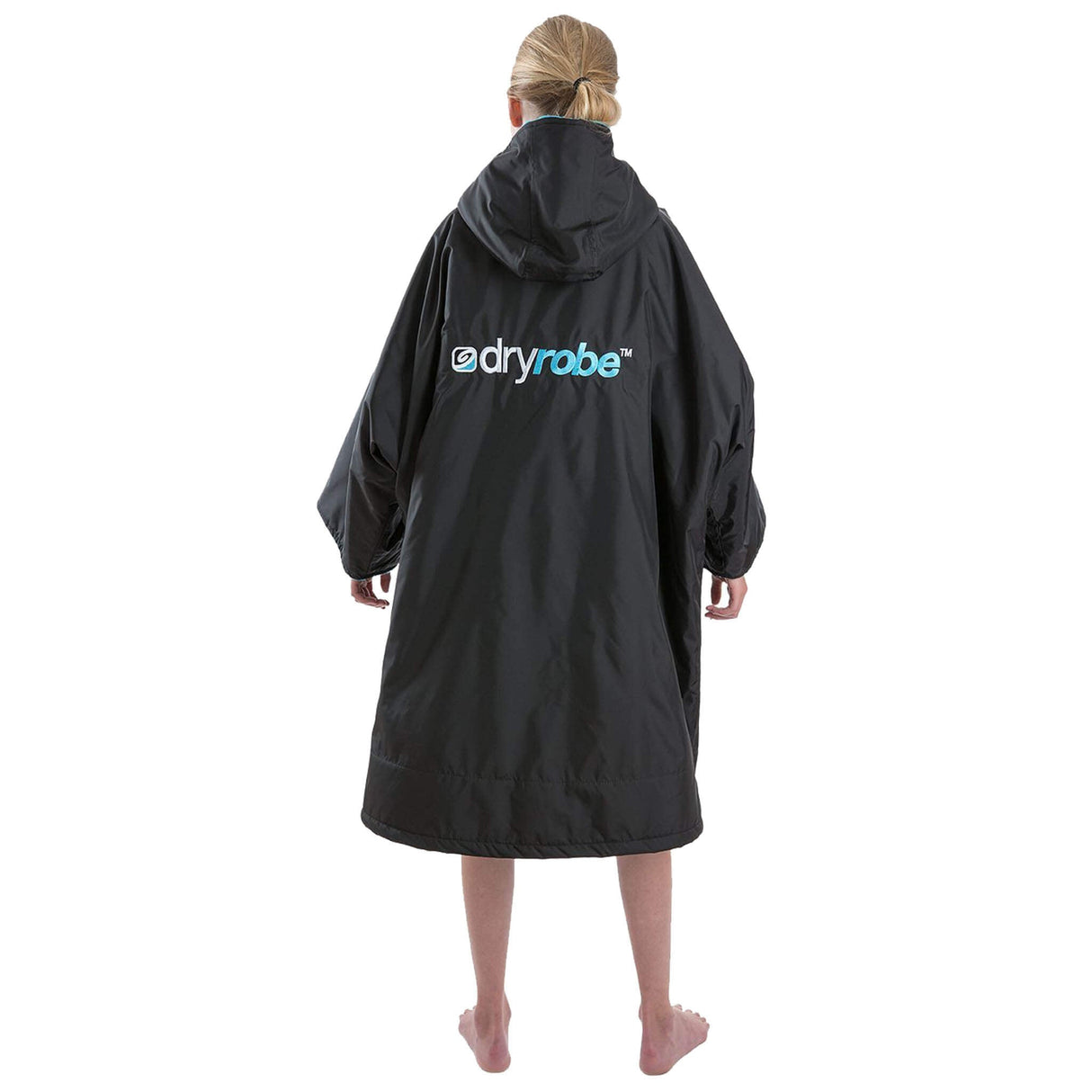 Dryrobe - Kids Black (Short Sleeved)