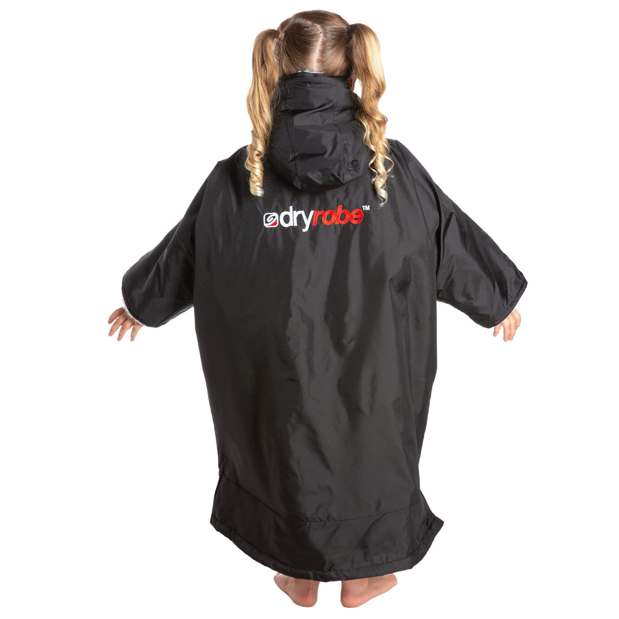 Dryrobe - Kids Black (Short Sleeved)