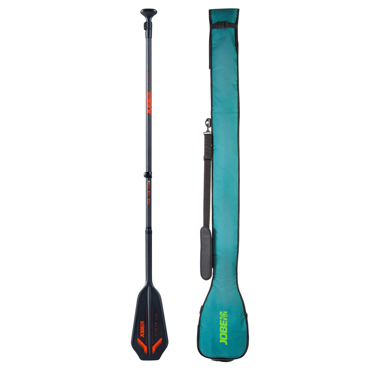 Jobe Stream Carbon 100 Sup Paddle Orange 3-Piece + Paddle Bag